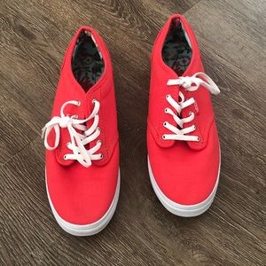 Light Red Vans